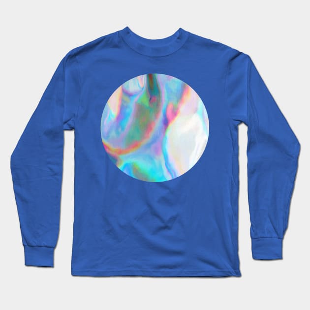 Iridescence 2 - Rainbow Abstract Long Sleeve T-Shirt by micklyn